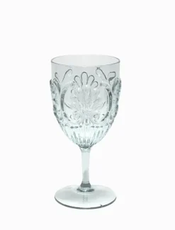 Acrylic Tableware|Glassware*3rd Party Other Acrylic Wine Glass Scollop Clear