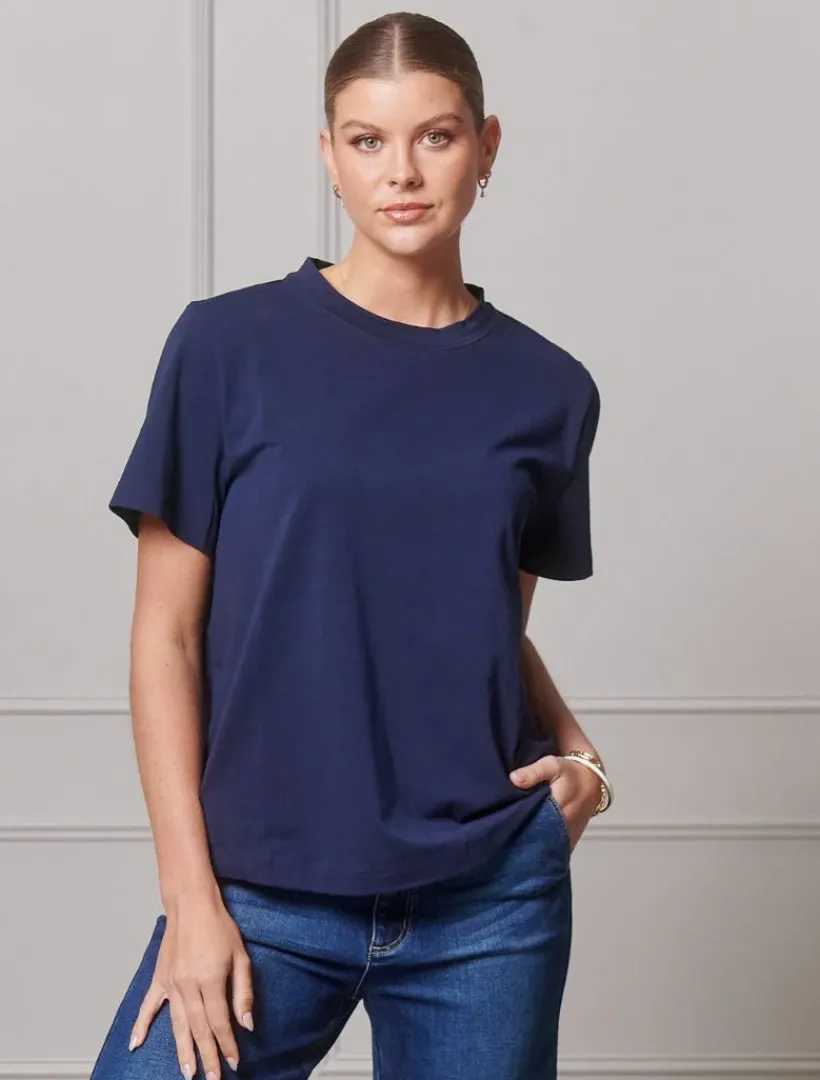 Shirts And Tops*Zjoosh Alice Tee Navy