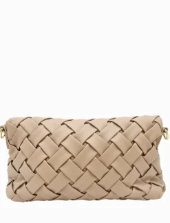 Clutches*Zjoosh Amber Woven Bag - FINAL SALE Clay