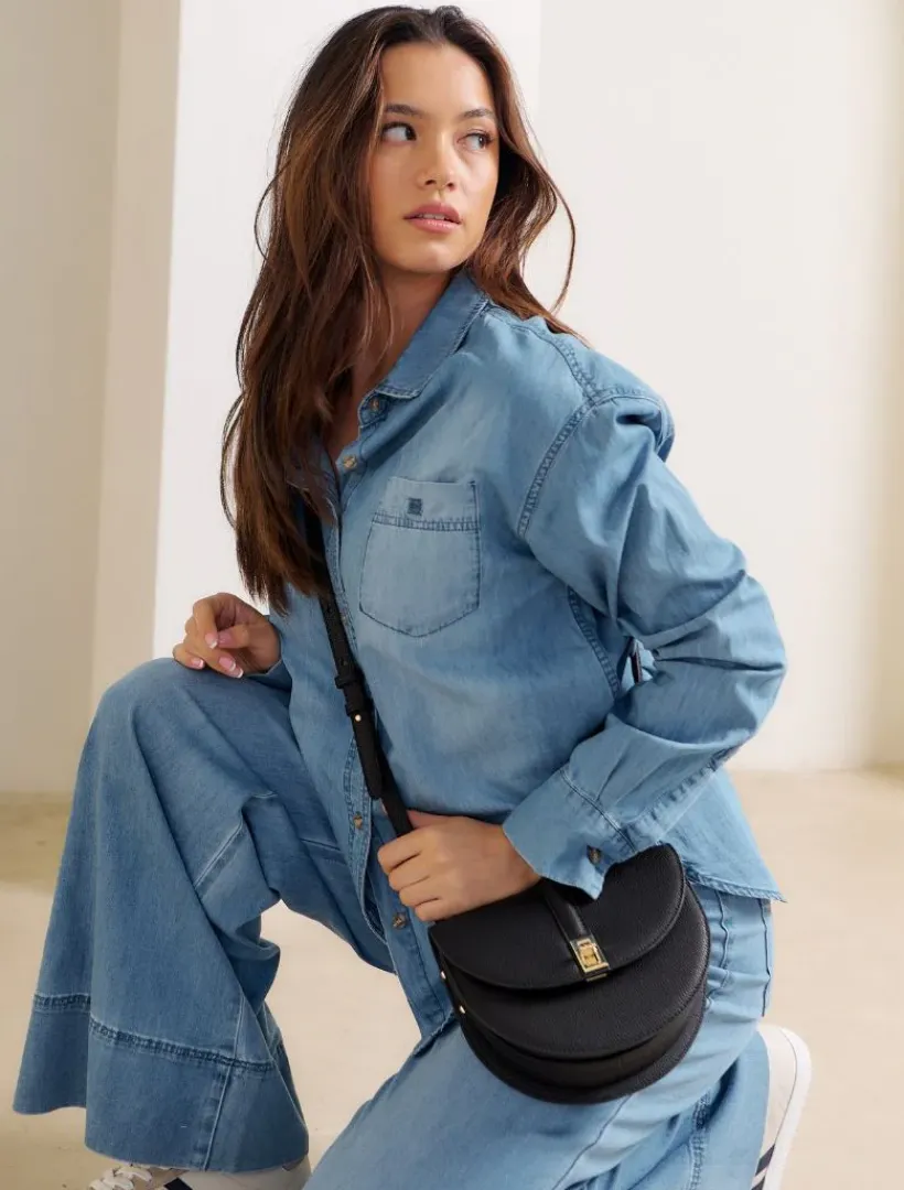 Cross Body Bags|Zjoosh Leather*Zjoosh Anais Cross Body Bag Black