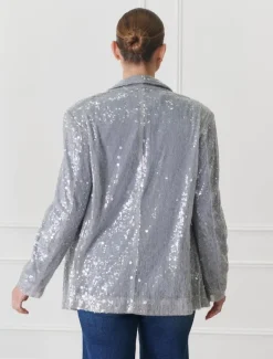 Jackets And Coats*Zjoosh Anais Sequin Jacket Blue