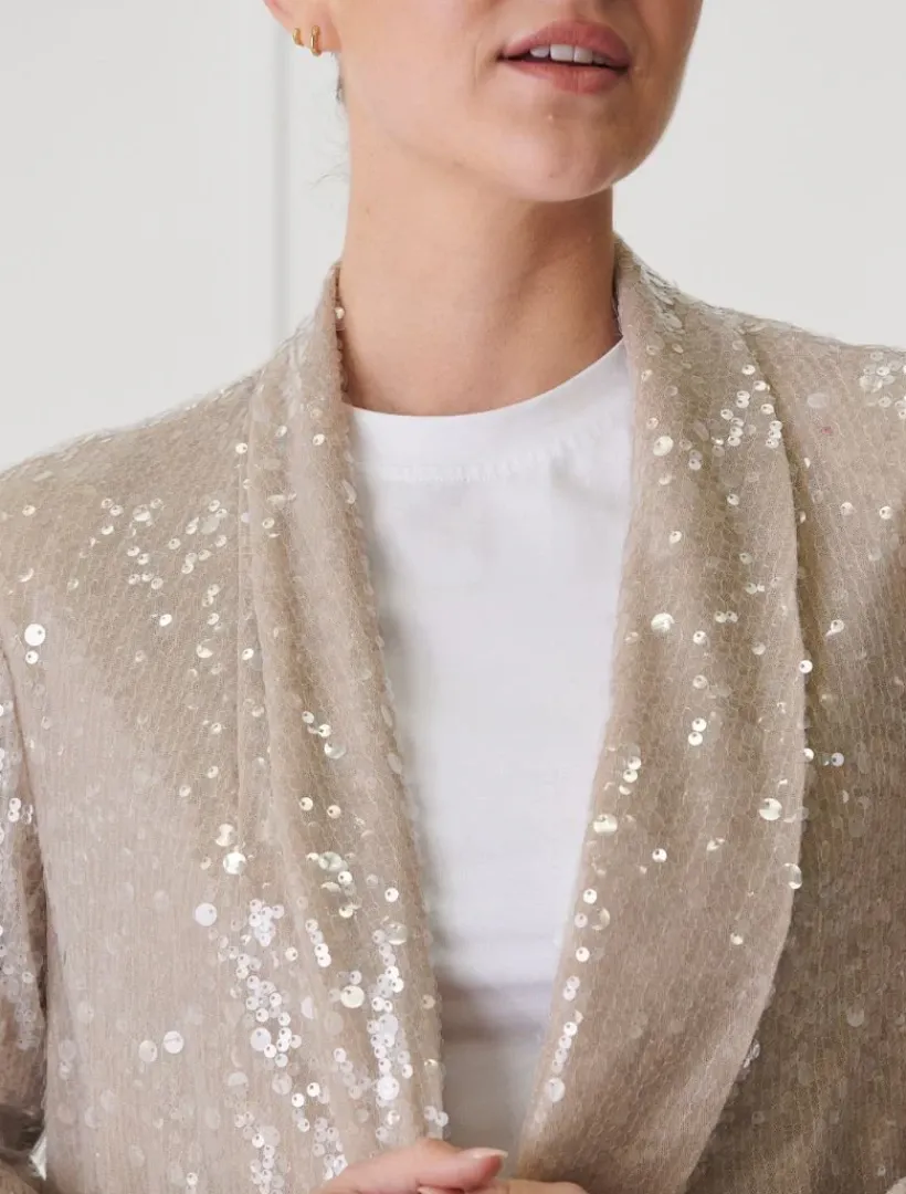 Jackets And Coats*Zjoosh Anais Sequin Jacket Mink