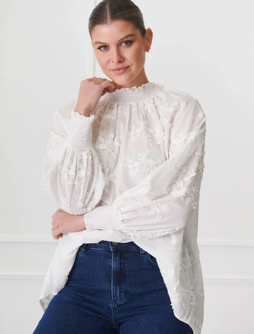 Shirts And Tops*Zjoosh Anya Lace Shirt White