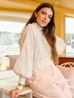 Shirts And Tops*Zjoosh Anya Lace Shirt White