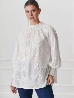 Shirts And Tops*Zjoosh Anya Lace Shirt White