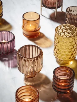 Tea Lights & Candle Holders*3rd Party Other Ashi Tealight Holder Burnt Sienna Small