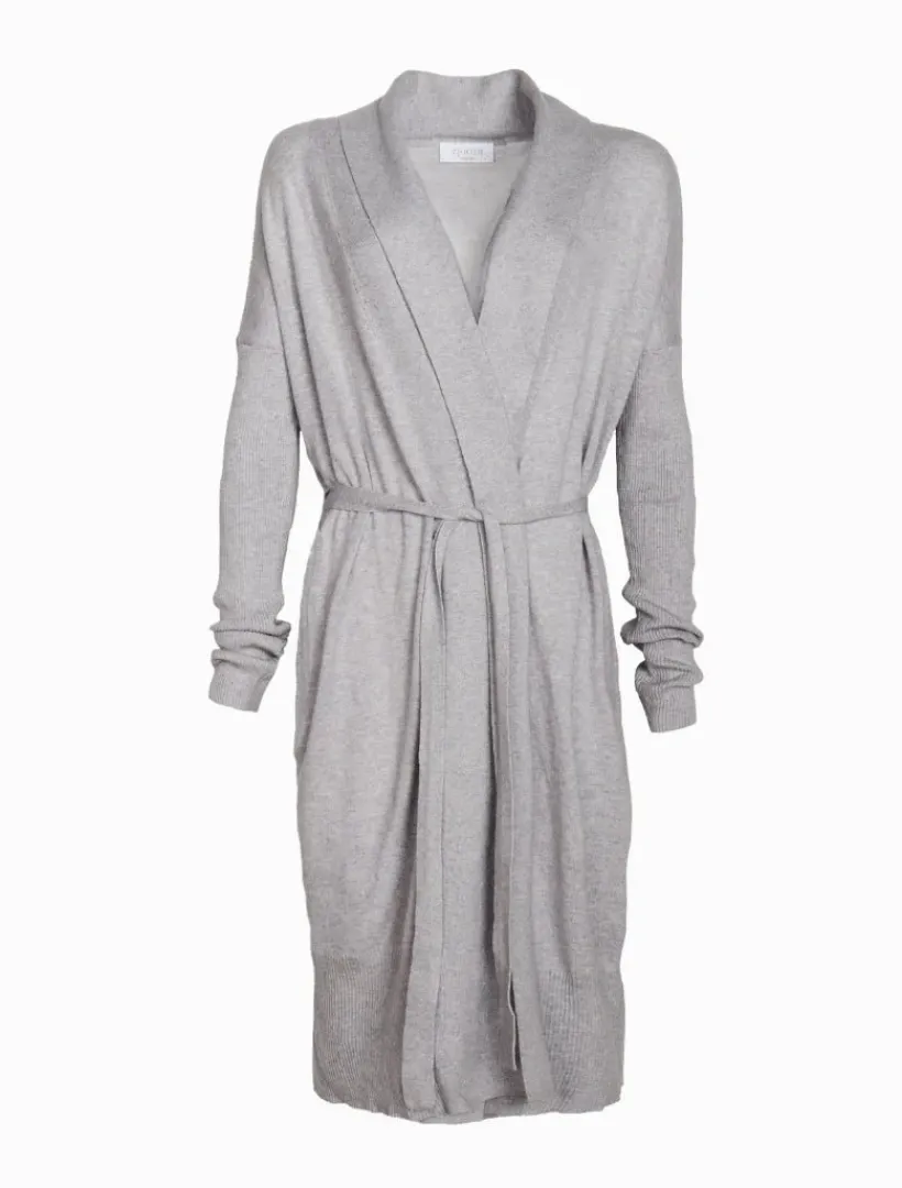 Pyjamas|Loungewear*Zjoosh Aspen Lounge Wrap Cardigan Grey