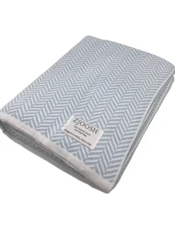 Blankets And Throws*Zjoosh Astor Knit Blanket Duck Egg Blue DuckEggBlue