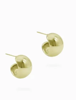 Earrings|Gold Jewellery*Zjoosh Ball Hoop Earrings Gold