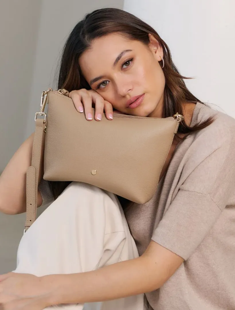 Cross Body Bags|Zjoosh Leather*Zjoosh Bancroft Cross Body Bag Hazelnut