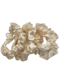 Hats & Hair Accessories*Zjoosh Mini Scrunchie Set of 4 Beige