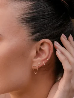 Earrings|Gold Jewellery*Zjoosh Bezel Earscape Collection Gold