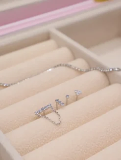 Earrings|Silver Jewellery*Zjoosh Bezel Earscape Collection Silver