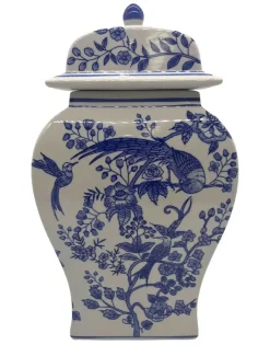 Vases & Pots|Ceramics*Zjoosh Bird Garden Temple Jar - FINAL SALE