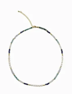 Pearl Jewellery|Necklaces*Zjoosh Blue Stone and Pearl Necklace