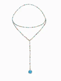 Necklaces*Zjoosh Blue Summer Double Length Necklace