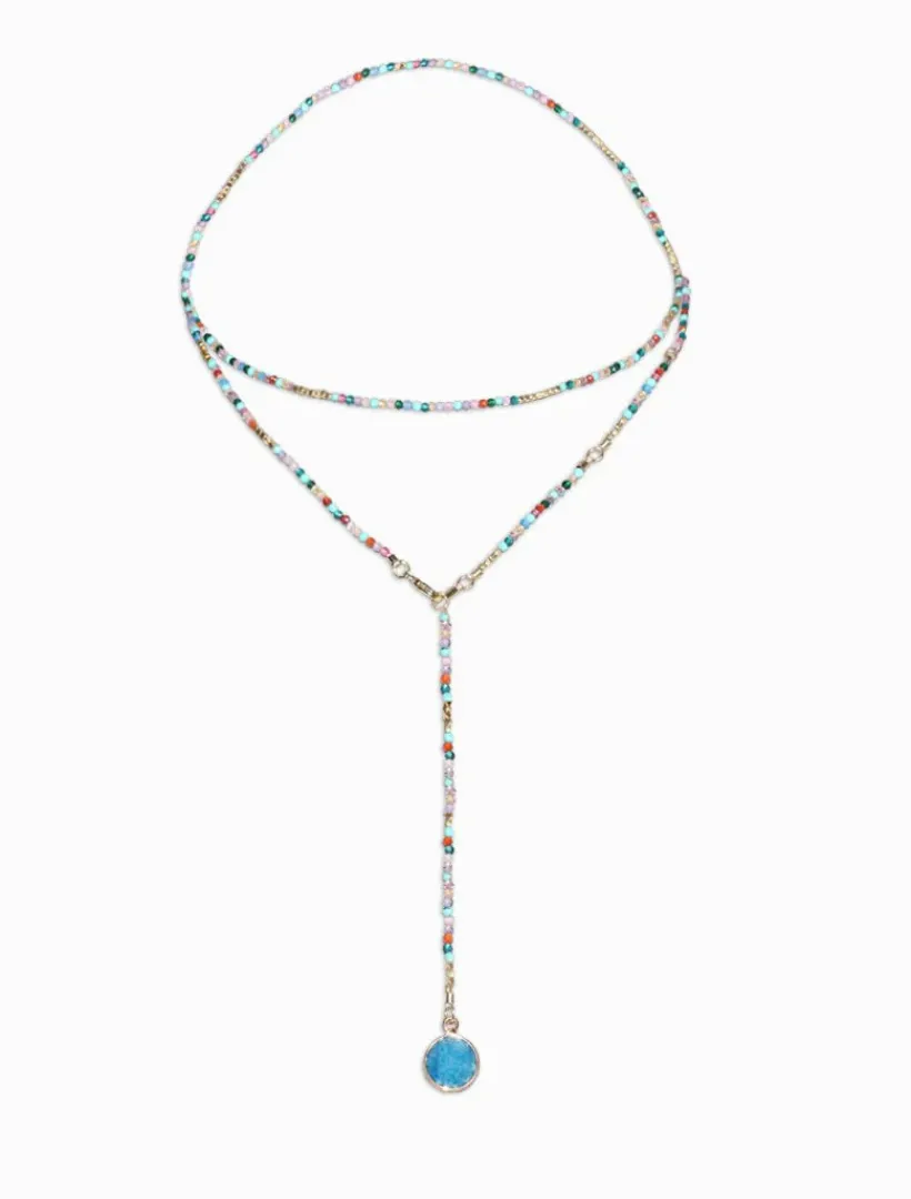 Necklaces*Zjoosh Blue Summer Double Length Necklace
