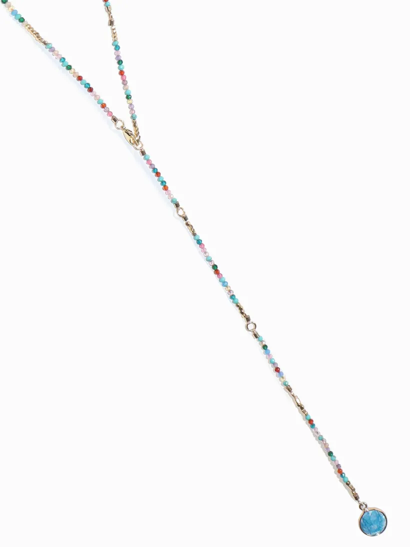 Necklaces*Zjoosh Blue Summer Double Length Necklace
