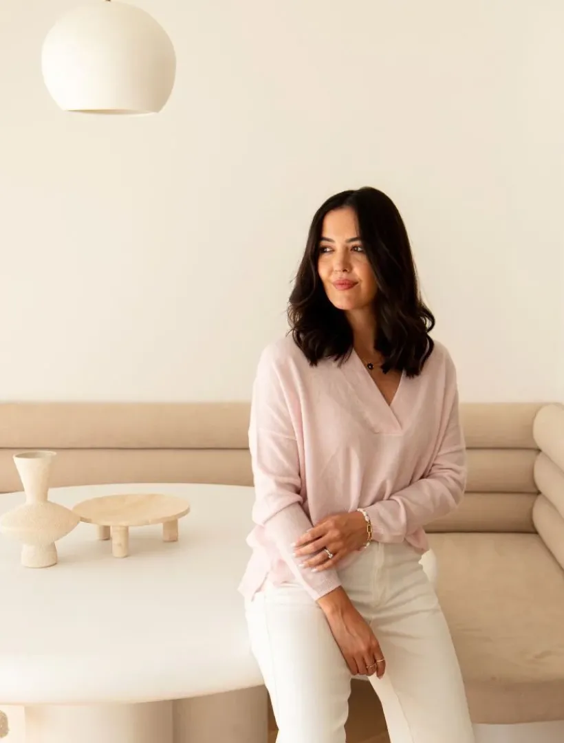 Knits And Jumpers*Zjoosh Boyfriend Cashmere Jumper Pink