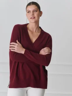 Knits And Jumpers*Zjoosh Boyfriend Cashmere Jumper Pinot