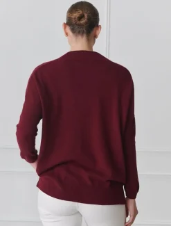 Knits And Jumpers*Zjoosh Boyfriend Cashmere Jumper Pinot