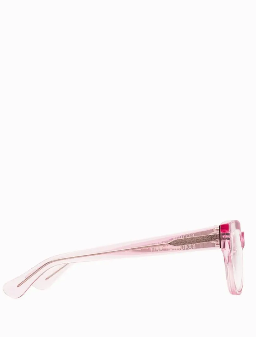 Reading Glasses*Caddis Miklos Polished Clear Pink