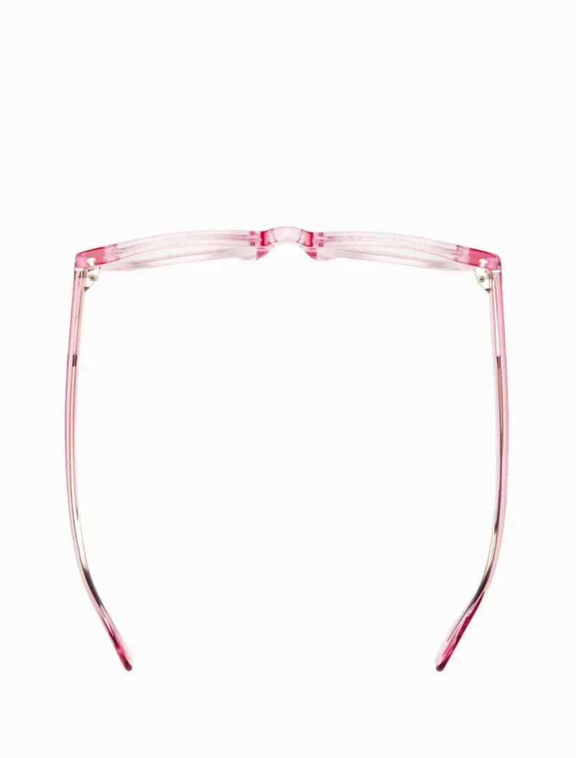 Reading Glasses*Caddis Miklos Polished Clear Pink