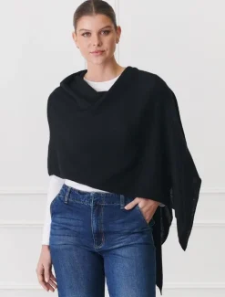 Scarves|Ponchos And Ponchettes*Zjoosh Cashmere Ponchette Black