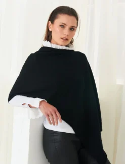 Scarves|Ponchos And Ponchettes*Zjoosh Cashmere Ponchette Black