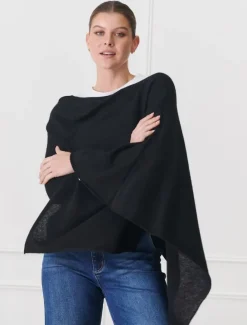 Scarves|Ponchos And Ponchettes*Zjoosh Cashmere Ponchette Black
