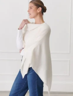 Scarves|Ponchos And Ponchettes*Zjoosh Cashmere Ponchette Cream