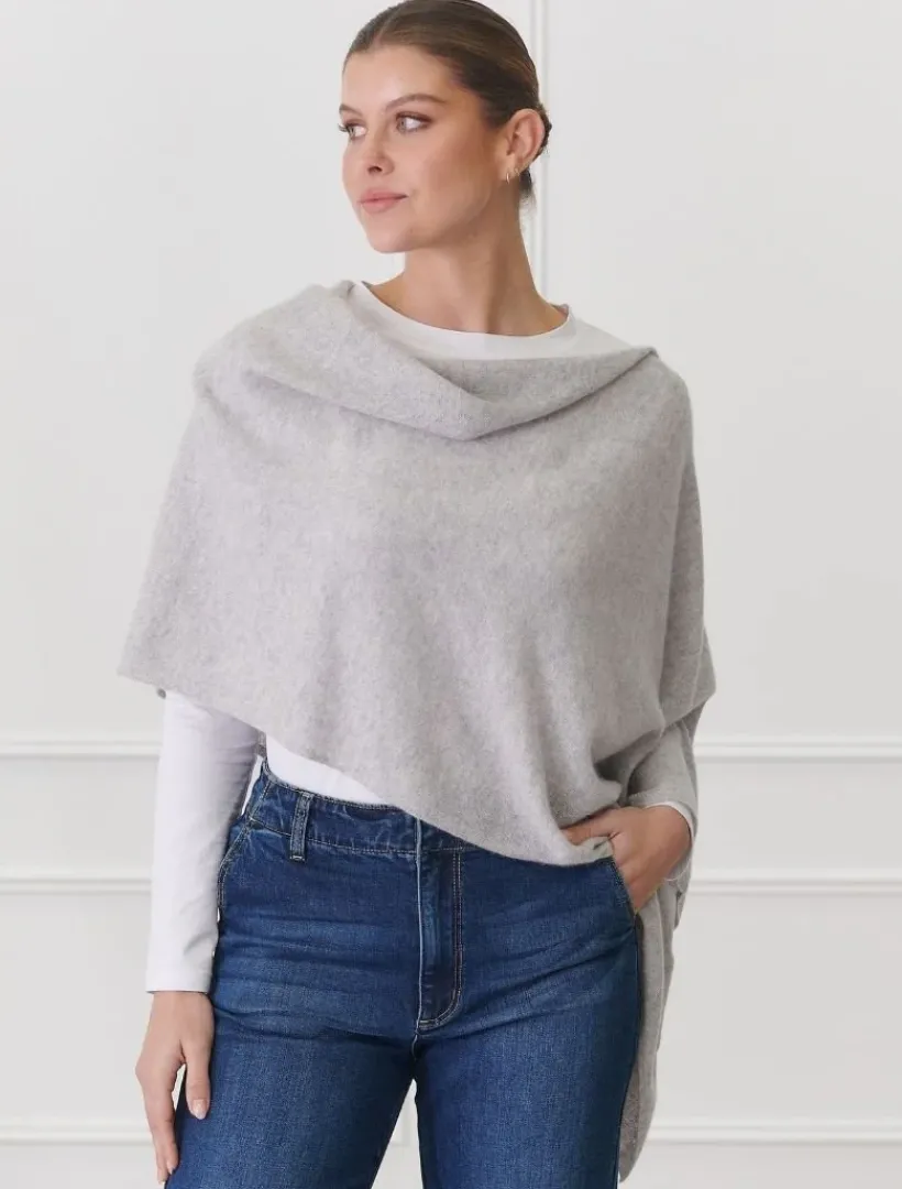 Scarves|Ponchos And Ponchettes*Zjoosh Cashmere Ponchette Grey