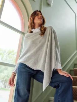 Scarves|Ponchos And Ponchettes*Zjoosh Cashmere Ponchette Grey