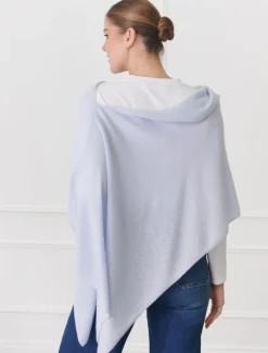 Scarves|Ponchos And Ponchettes*Zjoosh Cashmere Ponchette Pale Blue PaleBlue
