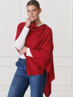 Scarves|Ponchos And Ponchettes*Zjoosh Cashmere Ponchette Rosewood