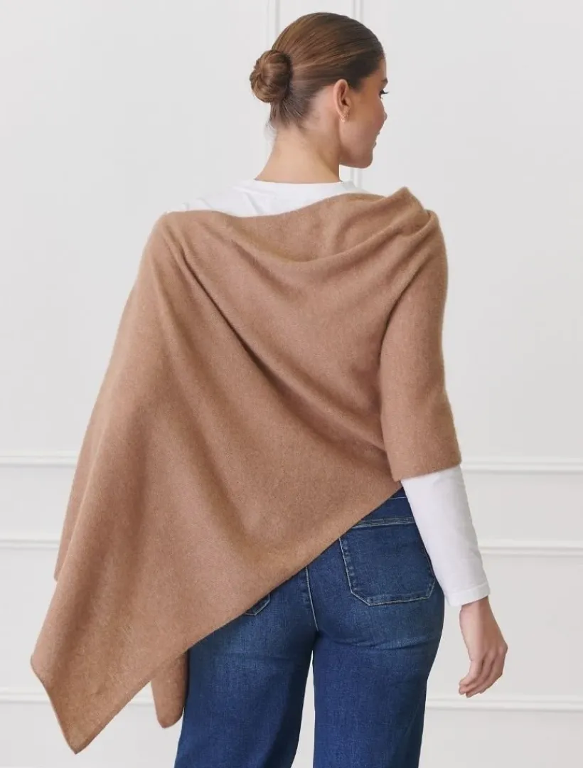 Scarves|Ponchos And Ponchettes*Zjoosh Cashmere Ponchette Tan