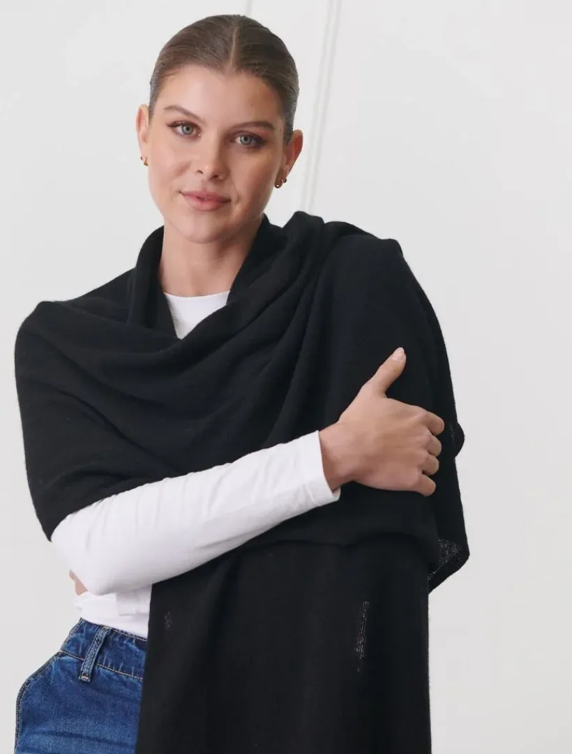 Cashmere Scarves|Scarves*Zjoosh Cashmere Scarf Black