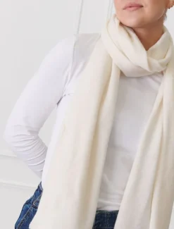 Cashmere Scarves|Scarves*Zjoosh Cashmere Scarf Cream