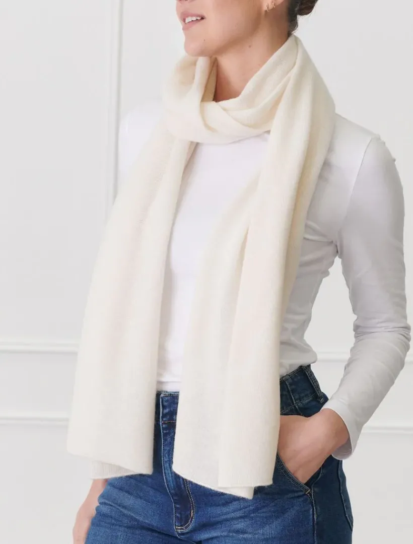 Cashmere Scarves|Scarves*Zjoosh Cashmere Scarf Cream