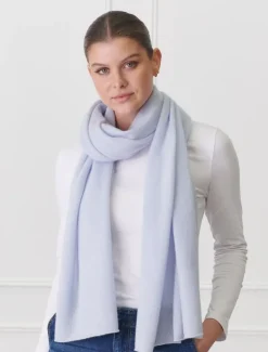 Cashmere Scarves|Scarves*Zjoosh Cashmere Scarf Pale Blue PaleBlue