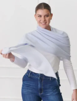 Cashmere Scarves|Scarves*Zjoosh Cashmere Scarf Pale Blue PaleBlue