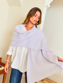 Cashmere Scarves|Scarves*Zjoosh Cashmere Scarf Pale Blue PaleBlue