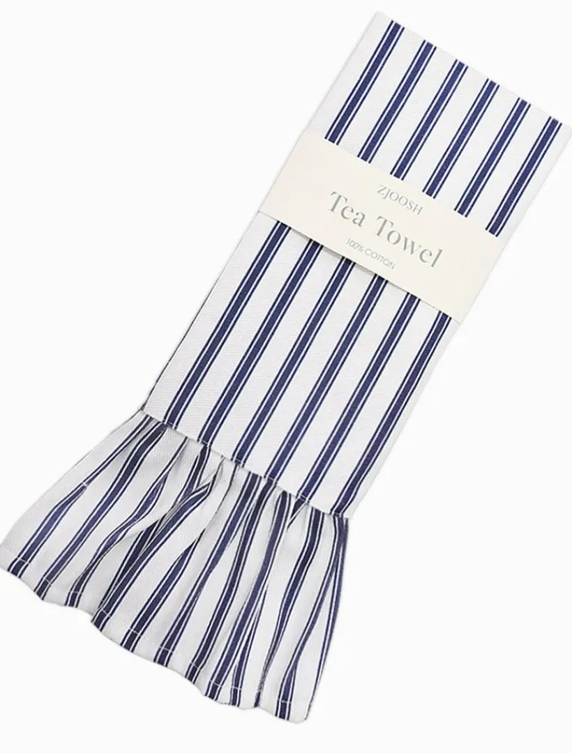 Towels*Zjoosh CC Ticking Stripe Tea Towel