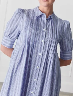 Dresses*Zjoosh Chalk Stripe Dress - FINAL SALE Blue