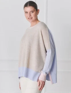 Knits And Jumpers*Zjoosh Chloe Cashmere Knit Oatmeal