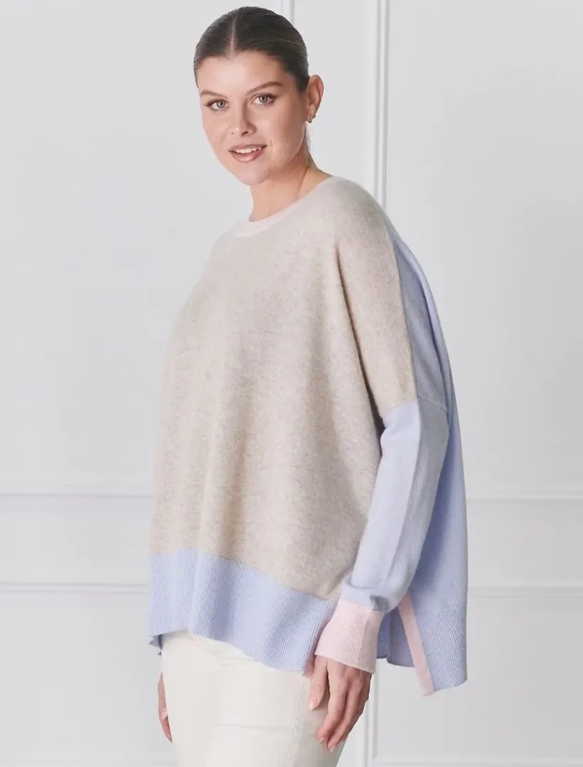 Knits And Jumpers*Zjoosh Chloe Cashmere Knit Oatmeal