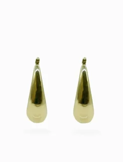 Earrings|Gold Jewellery*Zjoosh Chunky Tear Drops Gold
