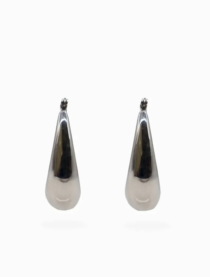 Earrings|Silver Jewellery*Zjoosh Chunky Tear Drops Silver