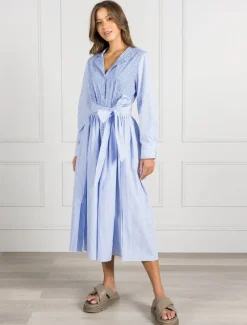 Dresses*Zjoosh Classic Stripe Tea Rose Dress - FINAL SALE Blue
