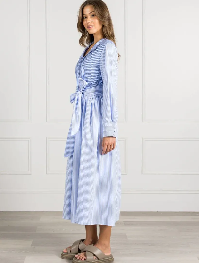 Dresses*Zjoosh Classic Stripe Tea Rose Dress - FINAL SALE Blue